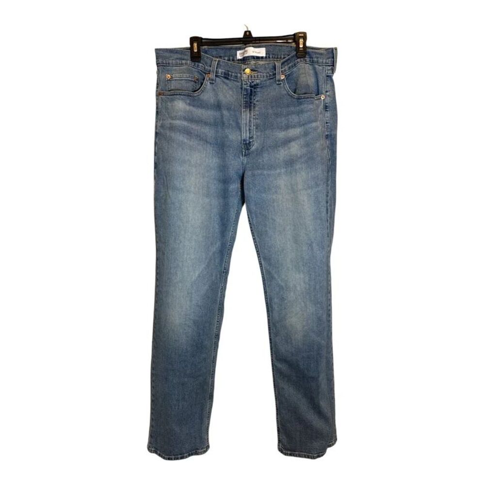 Signature By Levi Strauss S61 Relaxed Jeans Men’s 38x34 Blue Straight Distressed